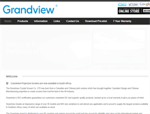 Tablet Screenshot of grandview.co.za